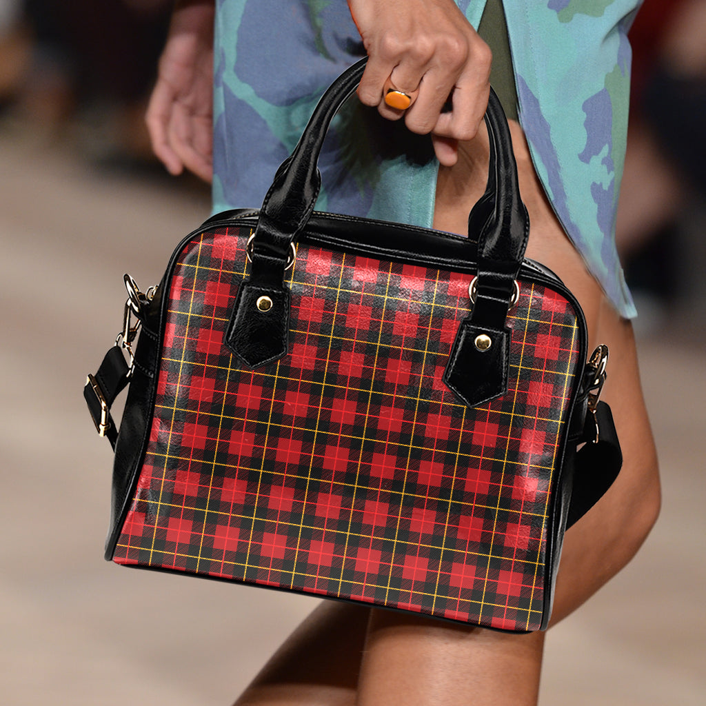 Clan Macqueen Tartan Pattern Print Shoulder Handbag