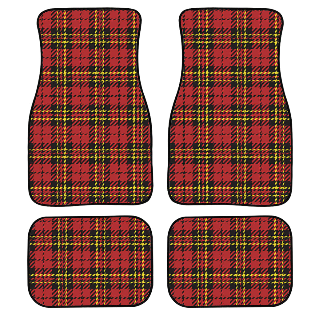 Clan Wallace Scottish Tartan Print Front and Back Car Floor Mats