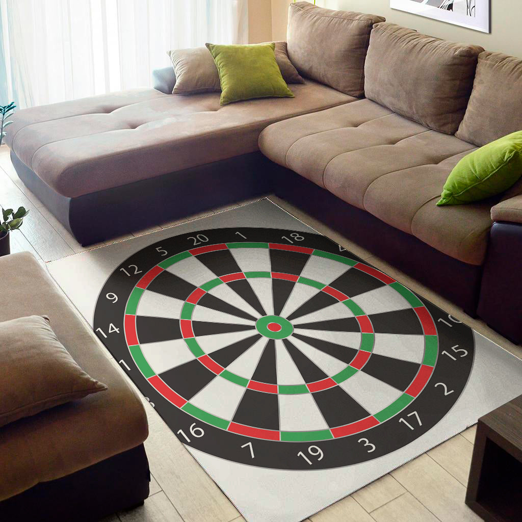 Classic Dartboard Print Area Rug