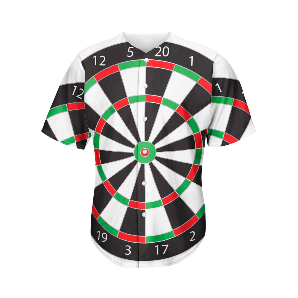 Classic Dartboard Print Men's Baseball Jersey