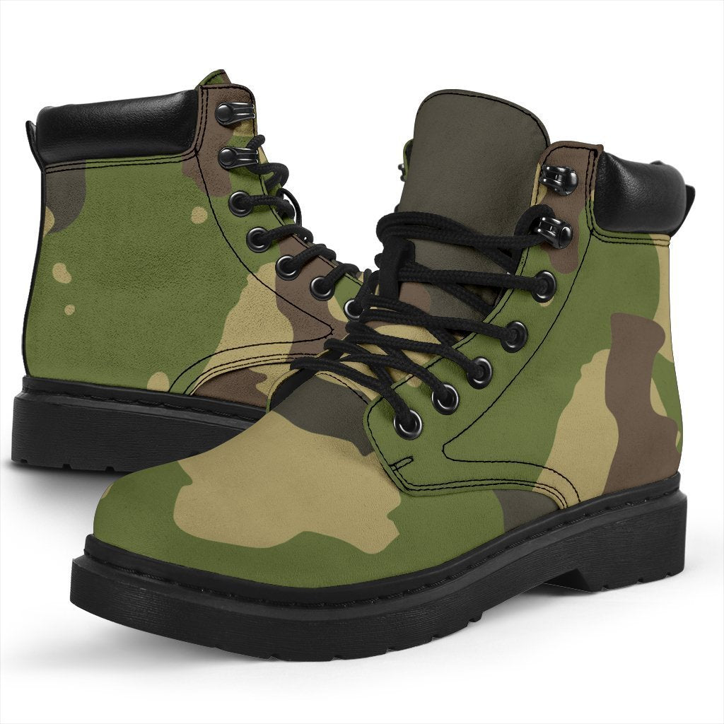 Classic Green Camouflage Print Classic Boots