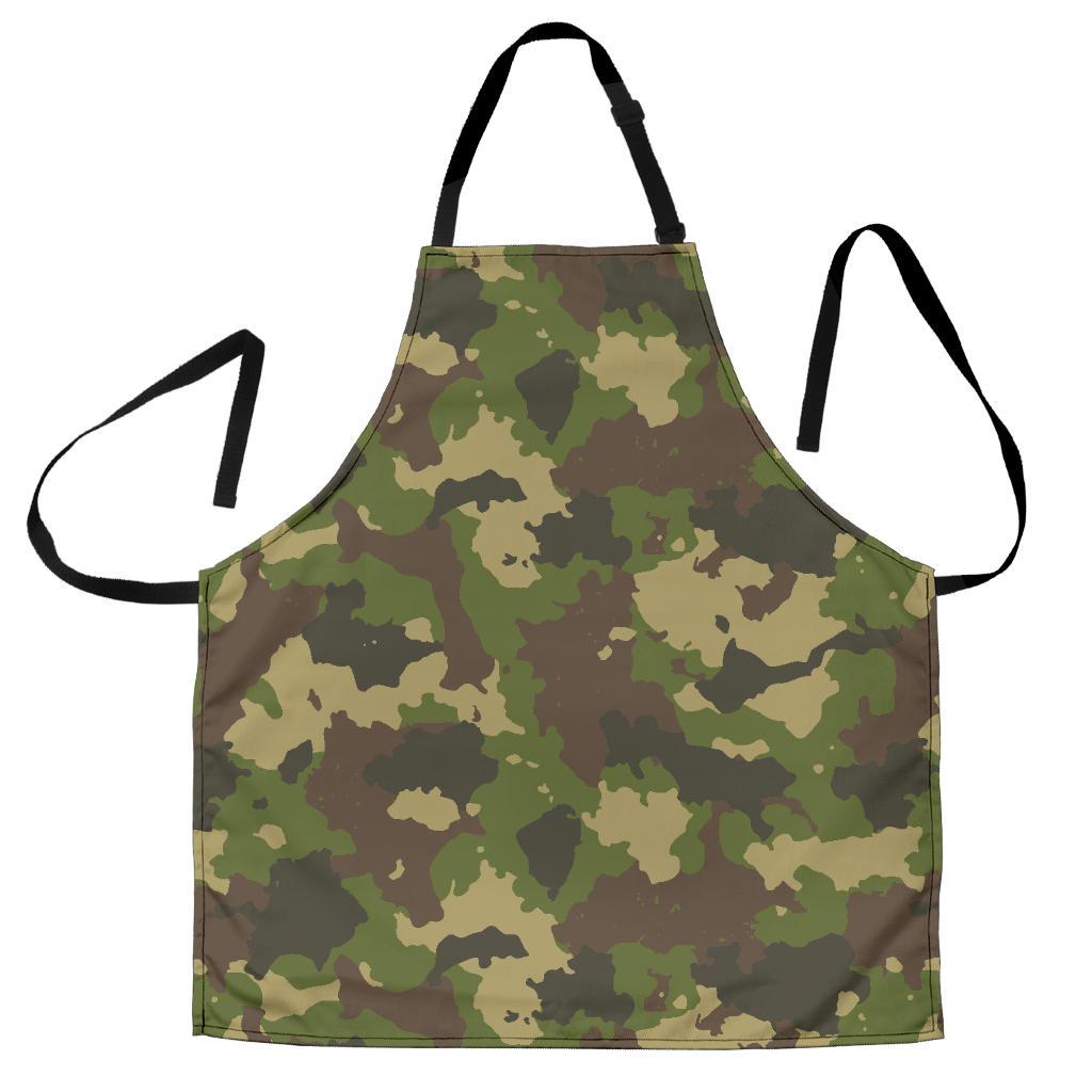 Classic Green Camouflage Print Men's Apron