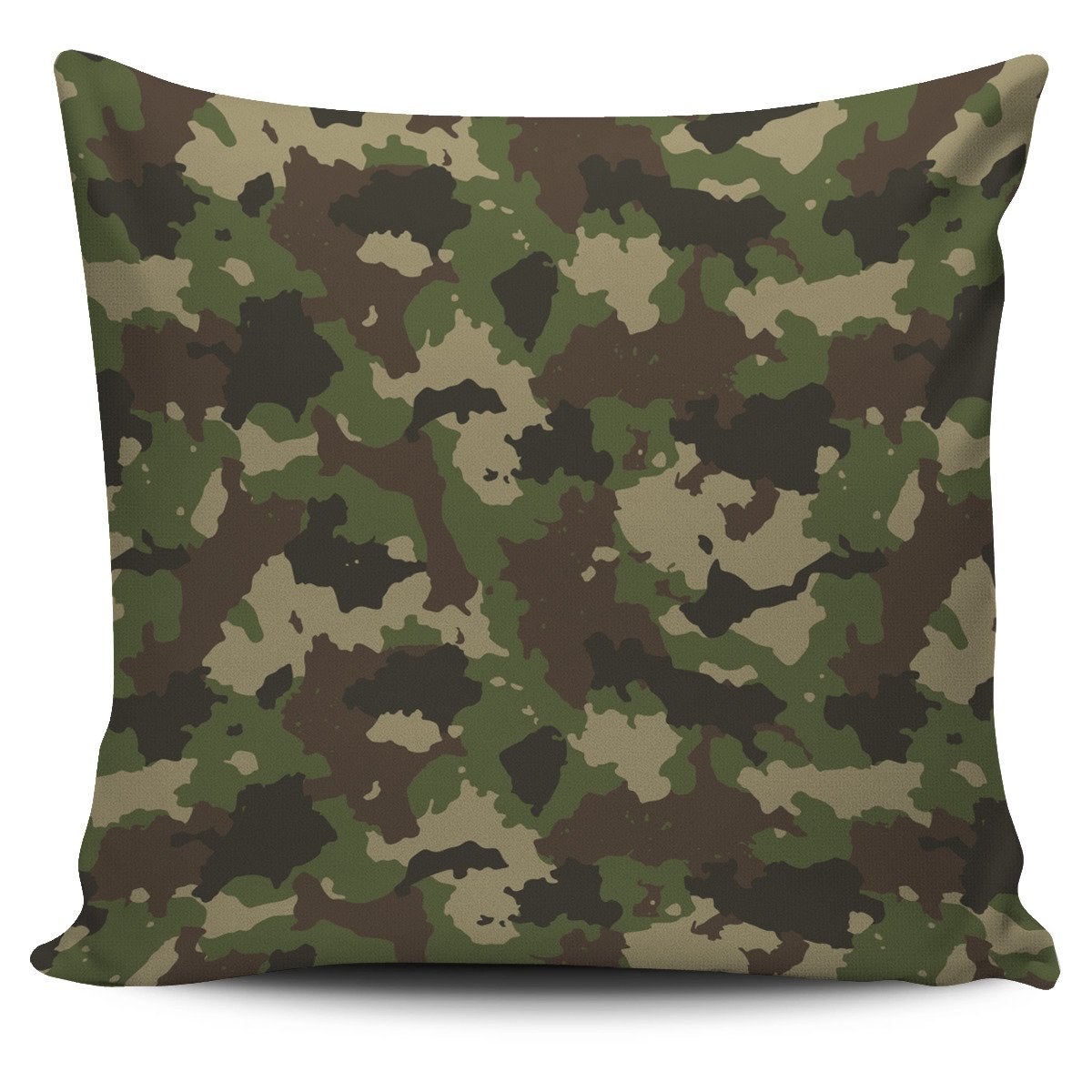 Classic Green Camouflage Print Pillow Cover