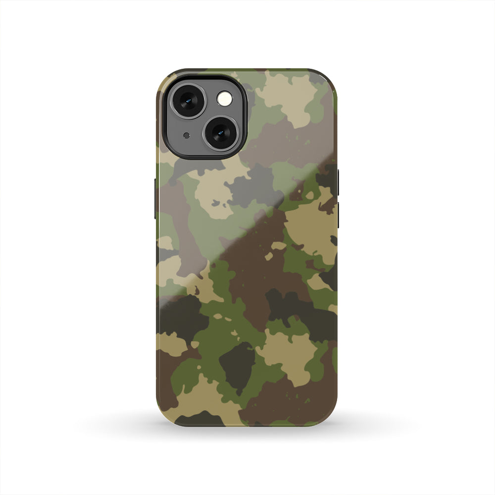 Classic Green Camouflage Print Tough Phone Case