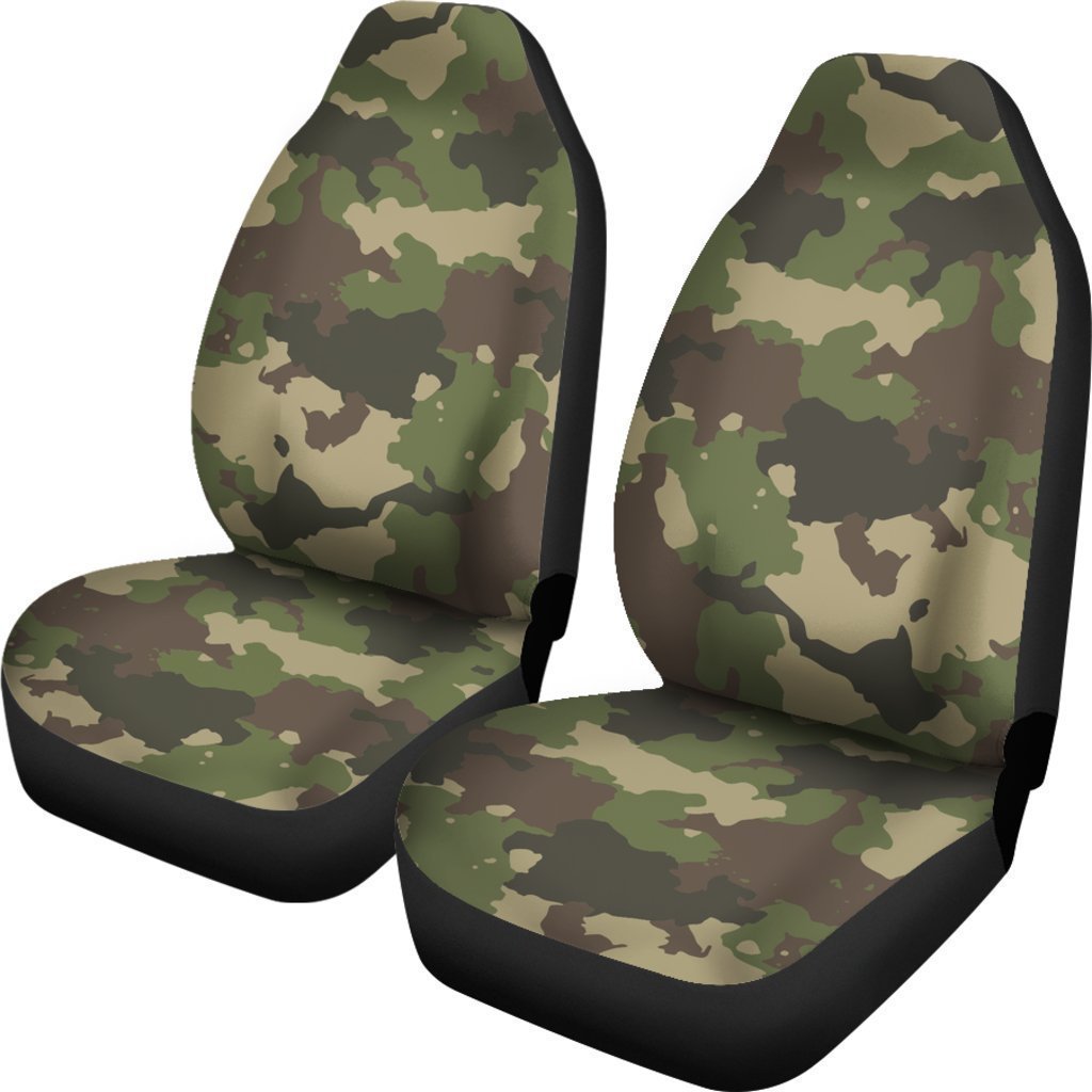 Classic Green Camouflage Print Universal Fit Car Seat Covers