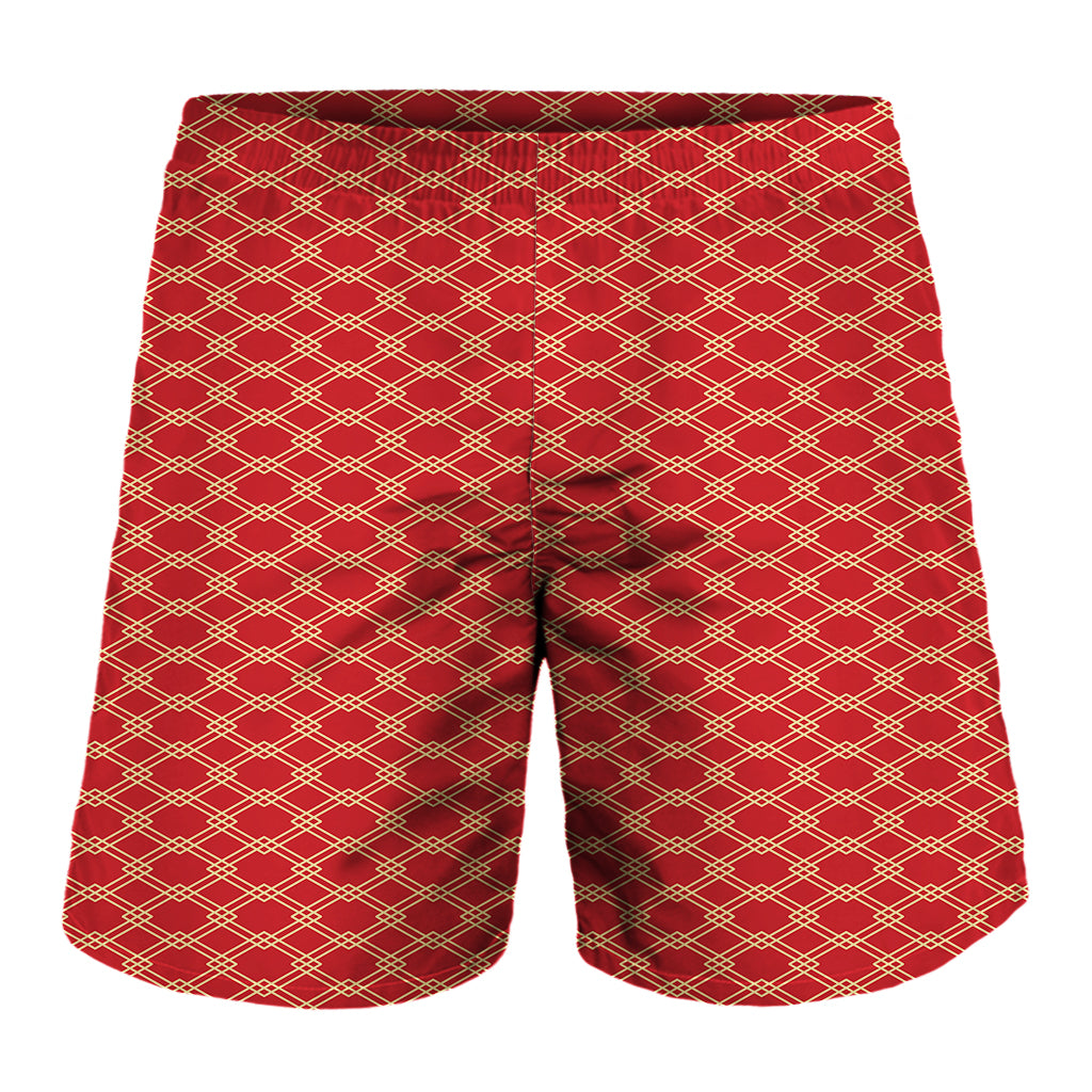 Classic Japanese Pattern Print Men's Shorts