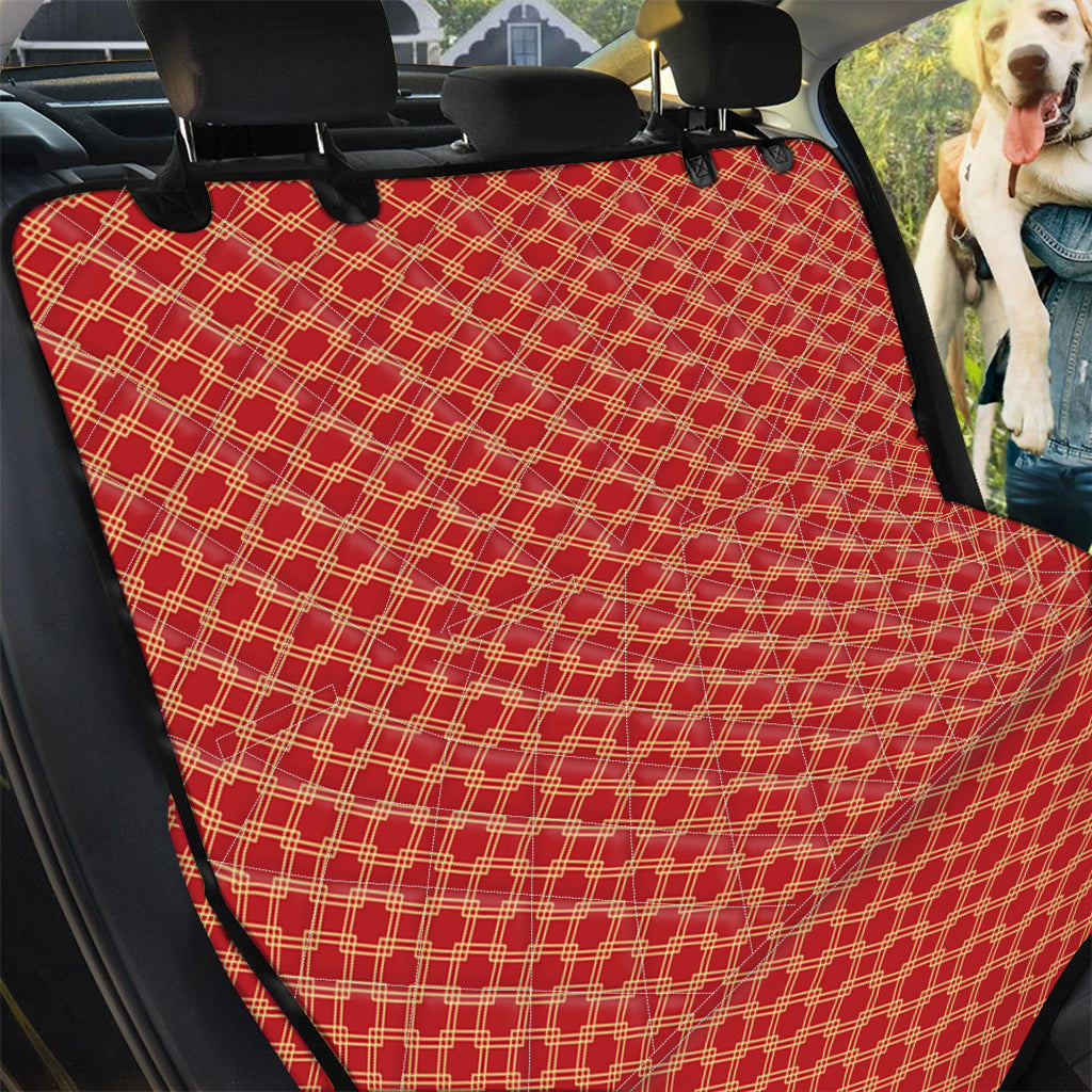 Classic Japanese Pattern Print Pet Car Back Seat Cover