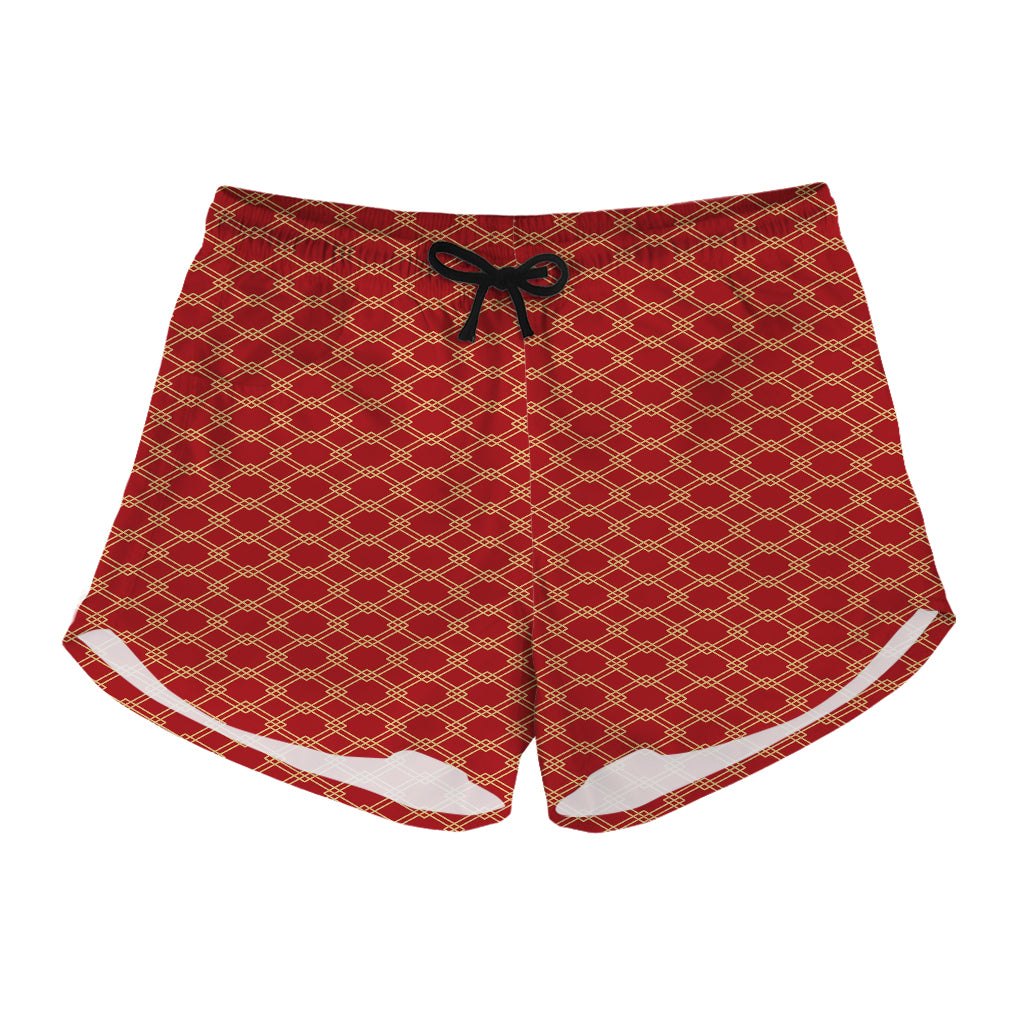 Classic Japanese Pattern Print Women's Shorts