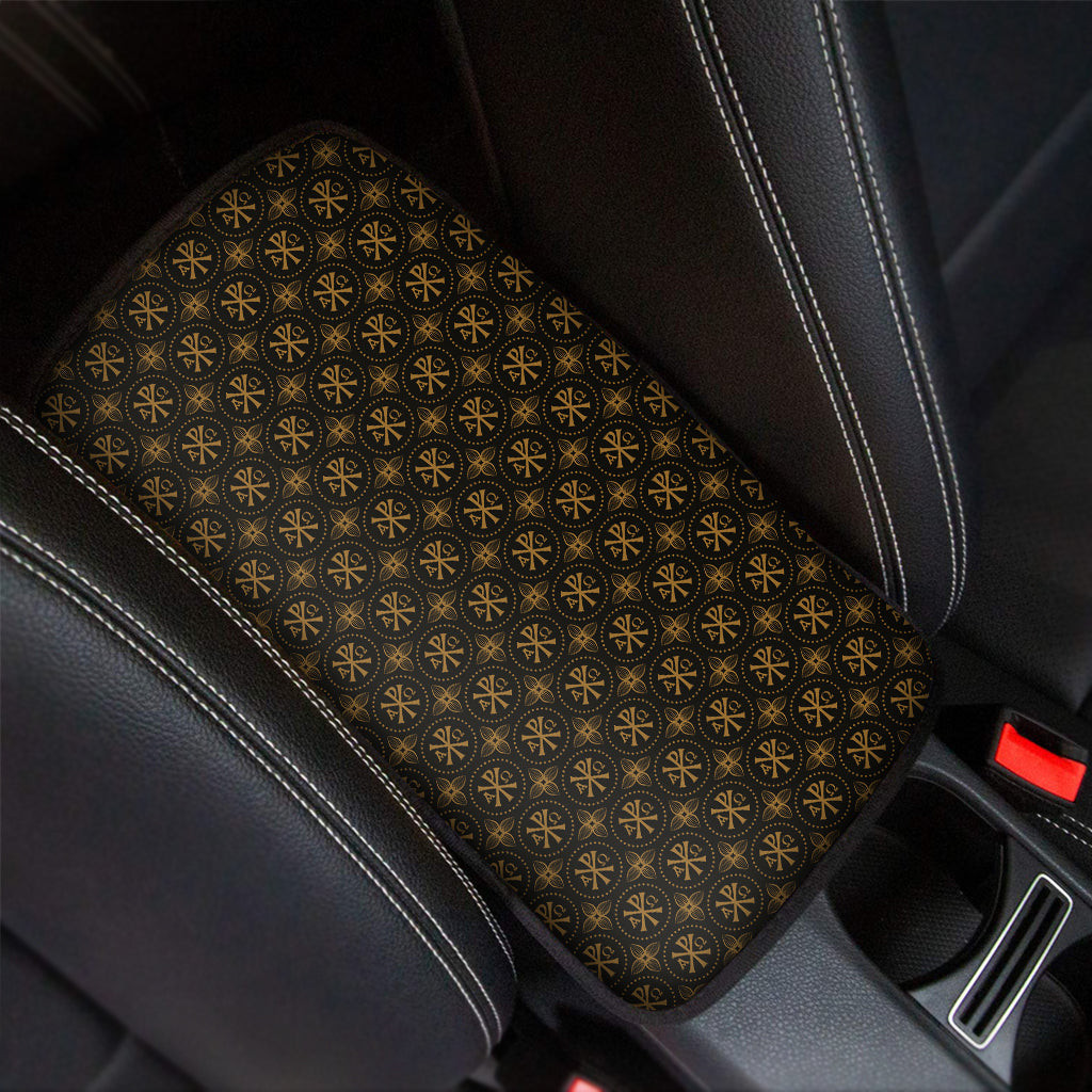 Classic Orthodox Pattern Print Car Center Console Cover