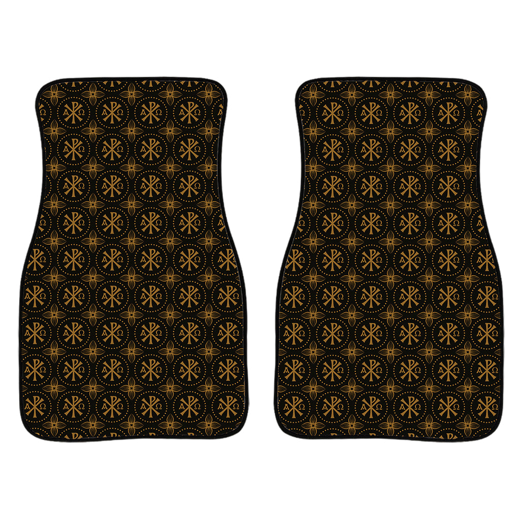 Classic Orthodox Pattern Print Front Car Floor Mats