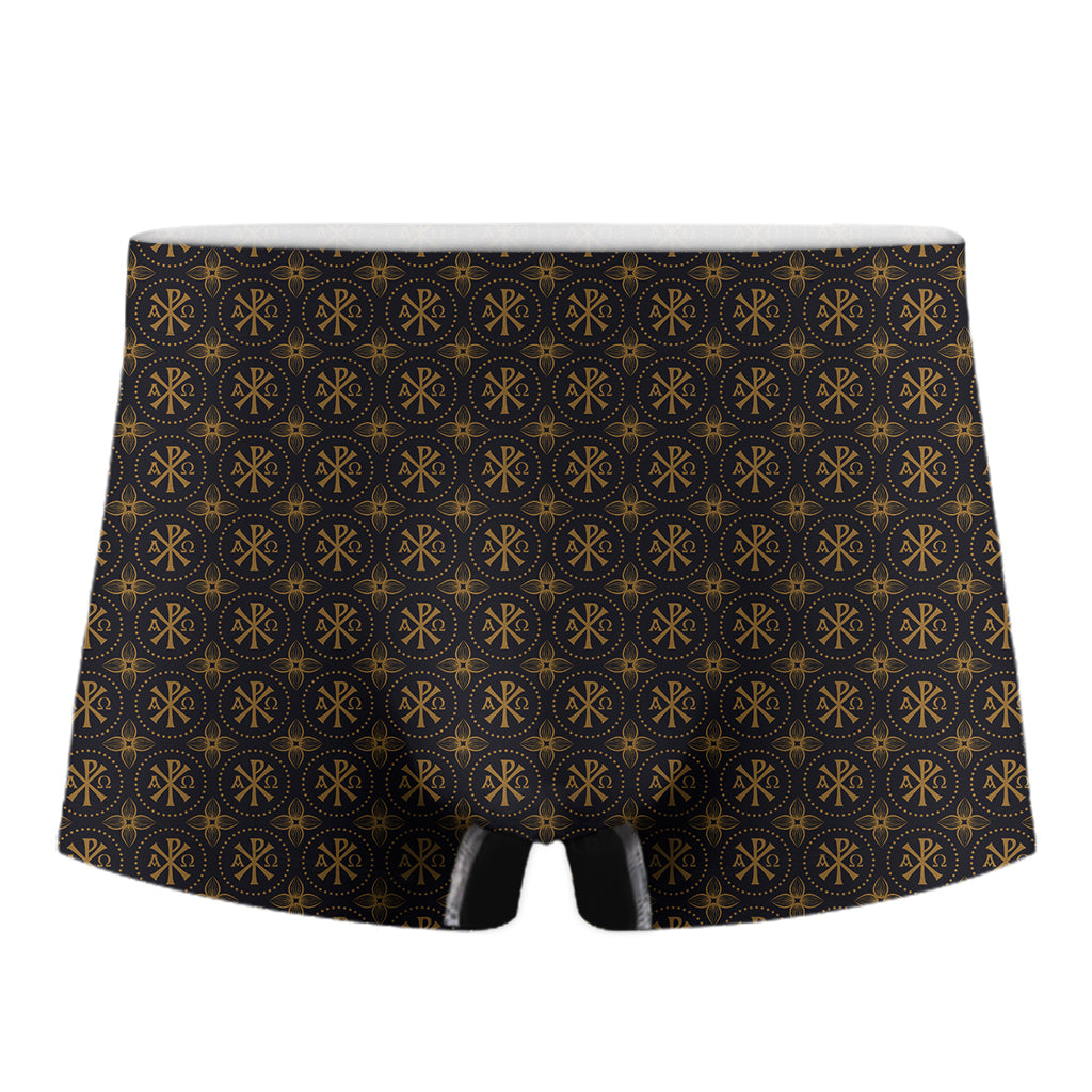 Classic Orthodox Pattern Print Men's Boxer Briefs