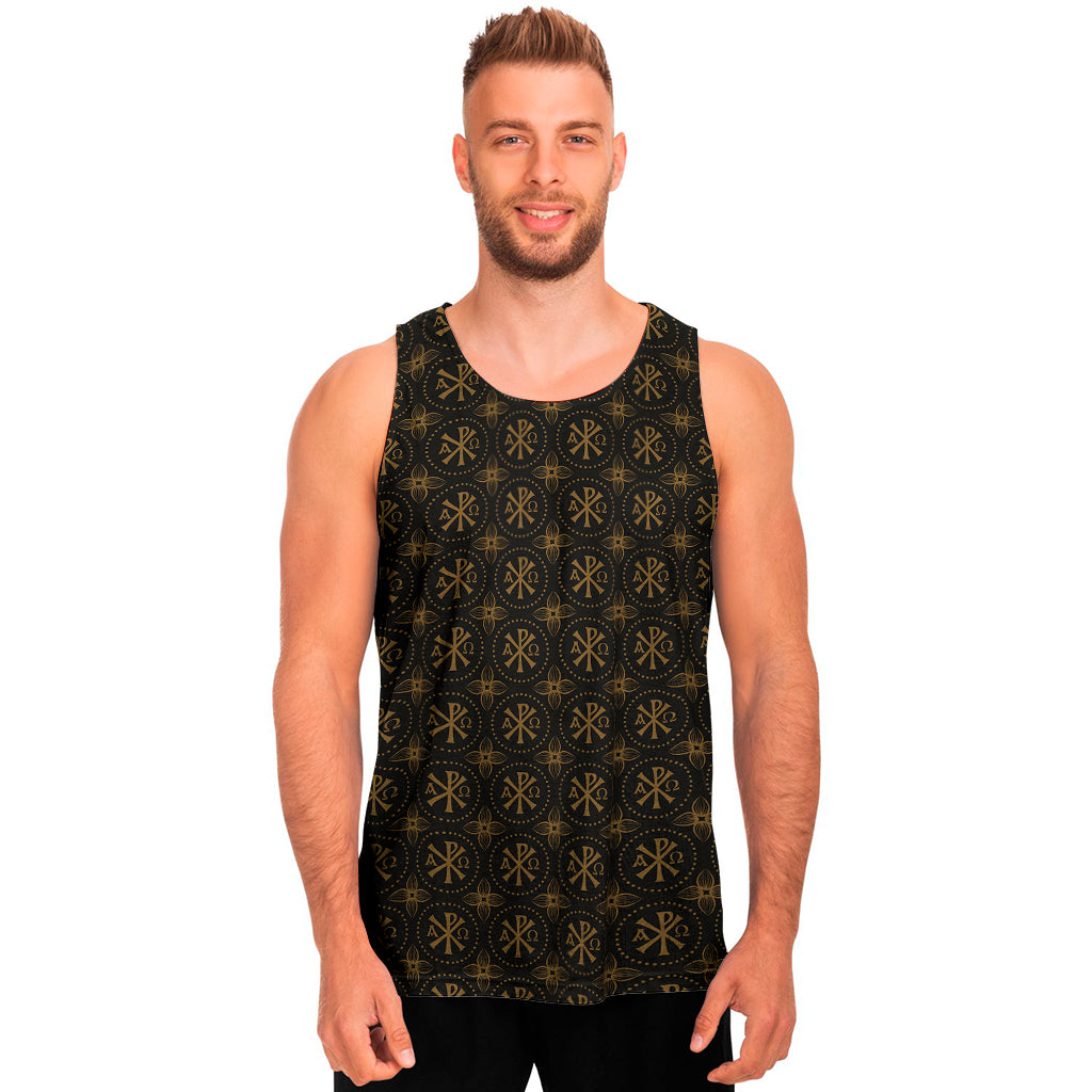 Classic Orthodox Pattern Print Men's Tank Top