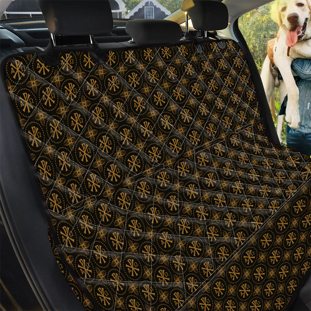 Classic Orthodox Pattern Print Pet Car Back Seat Cover