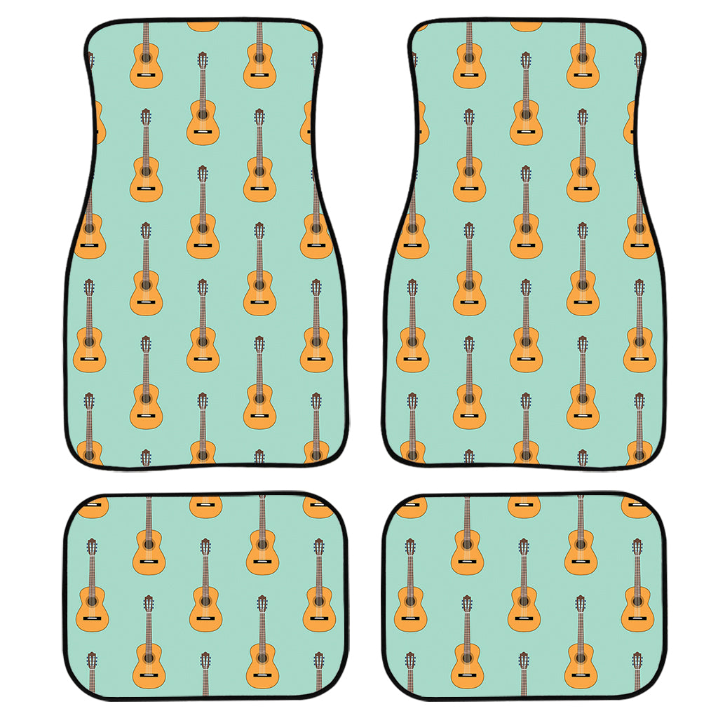 Classical Guitar Pattern Print Front and Back Car Floor Mats