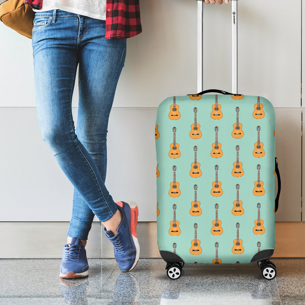 Classical Guitar Pattern Print Luggage Cover