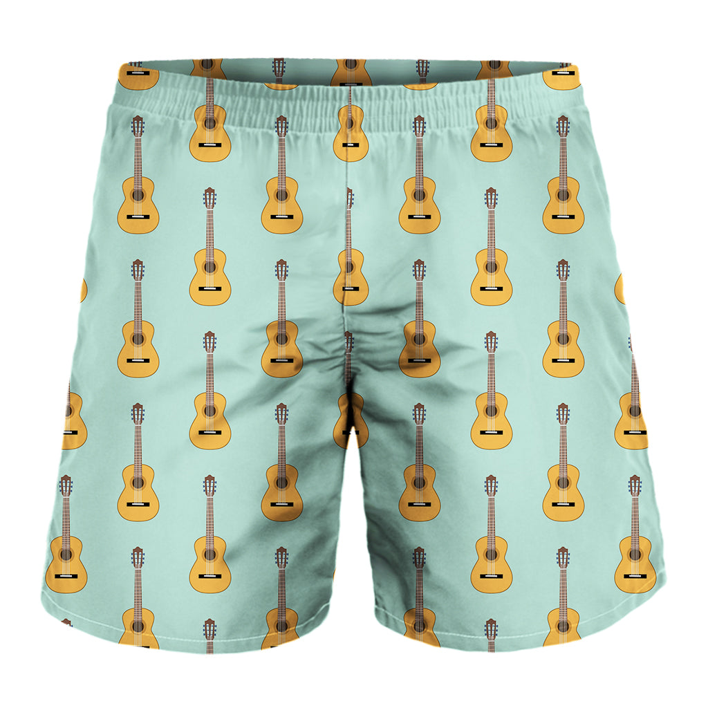 Classical Guitar Pattern Print Men's Shorts