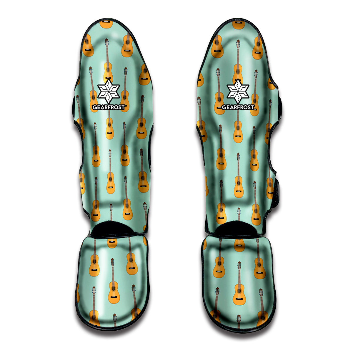 Classical Guitar Pattern Print Muay Thai Shin Guards