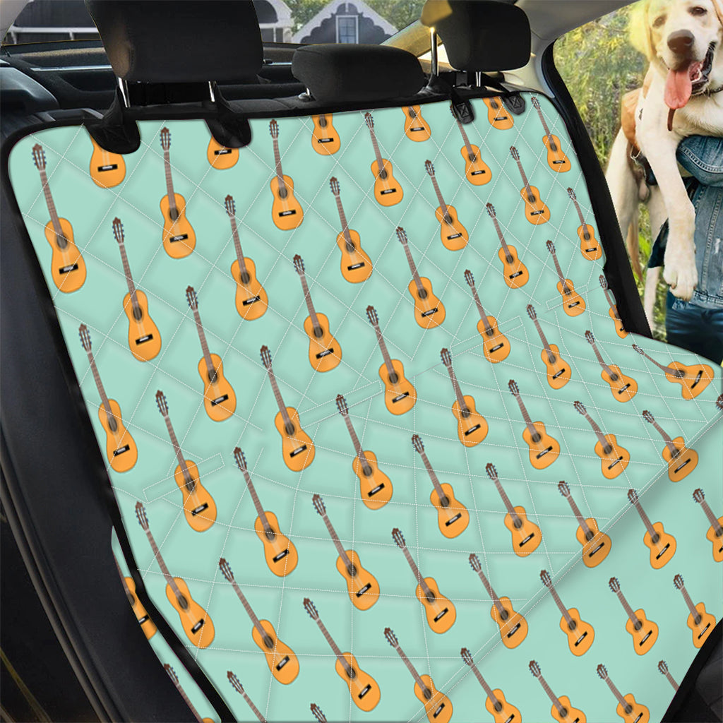 Classical Guitar Pattern Print Pet Car Back Seat Cover