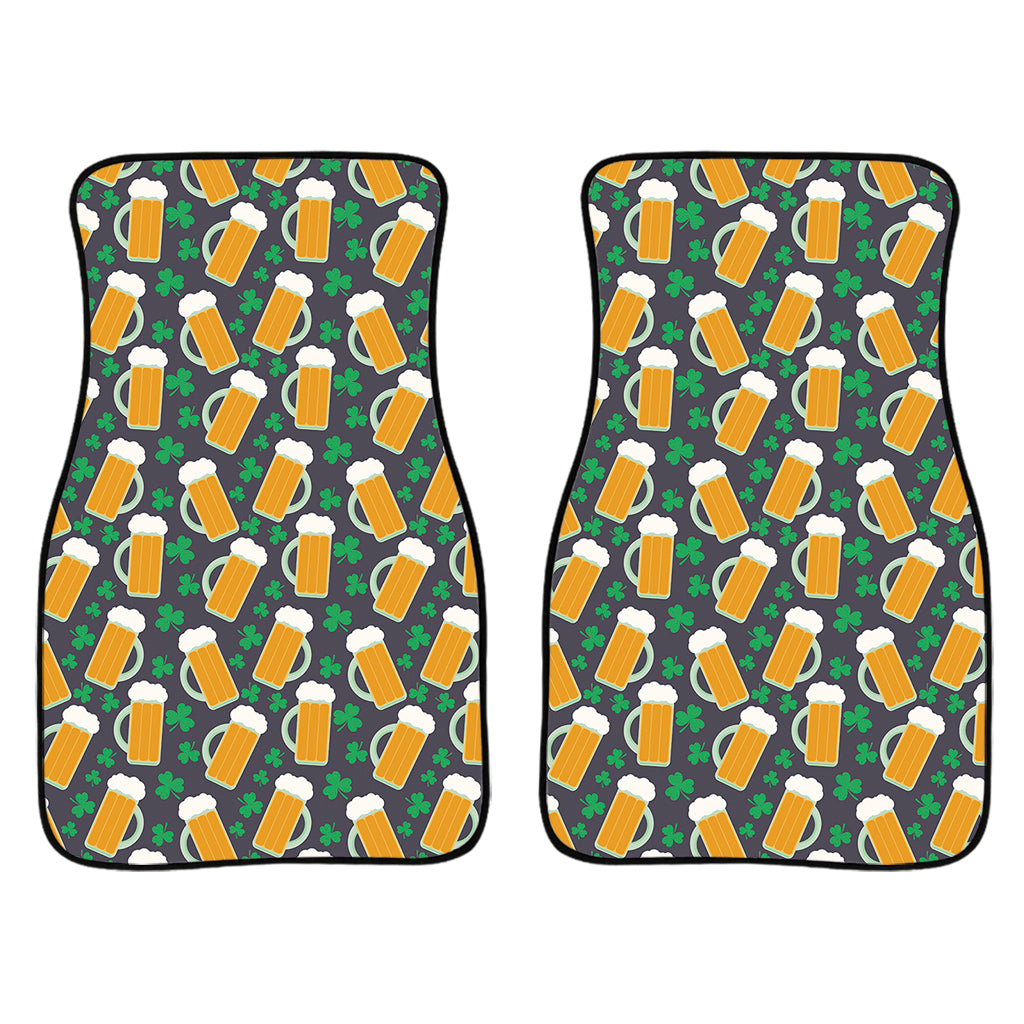 Clover And Beer St. Patrick's Day Print Front Car Floor Mats