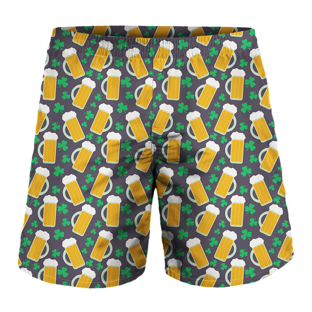 Clover And Beer St. Patrick's Day Print Men's Shorts
