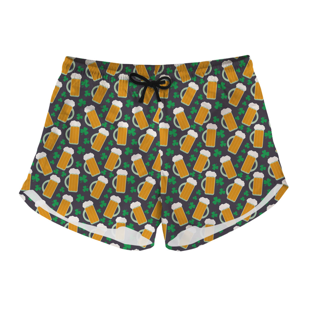 Clover And Beer St. Patrick's Day Print Women's Shorts