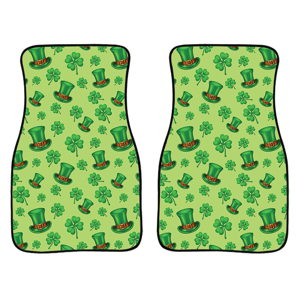 Clover And Hat St. Patrick's Day Print Front Car Floor Mats