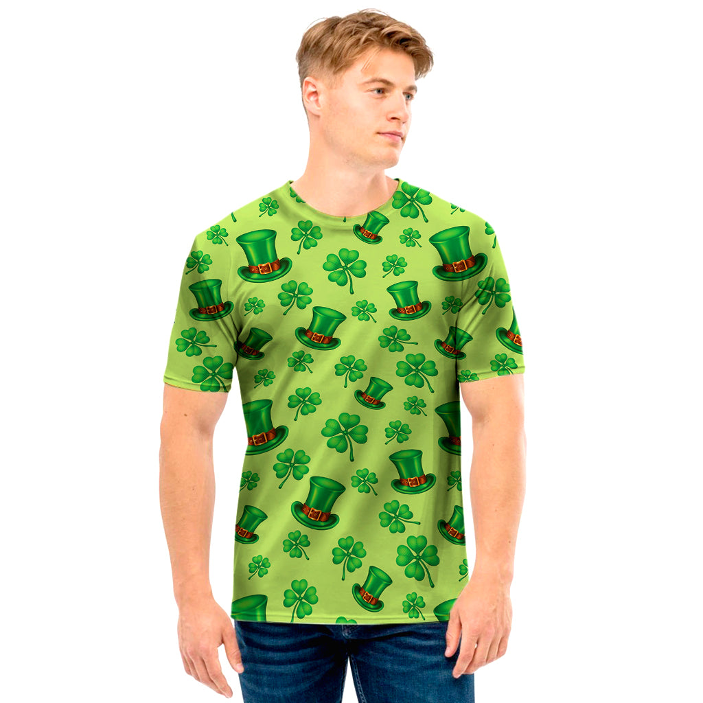 Clover And Hat St. Patrick's Day Print Men's T-Shirt