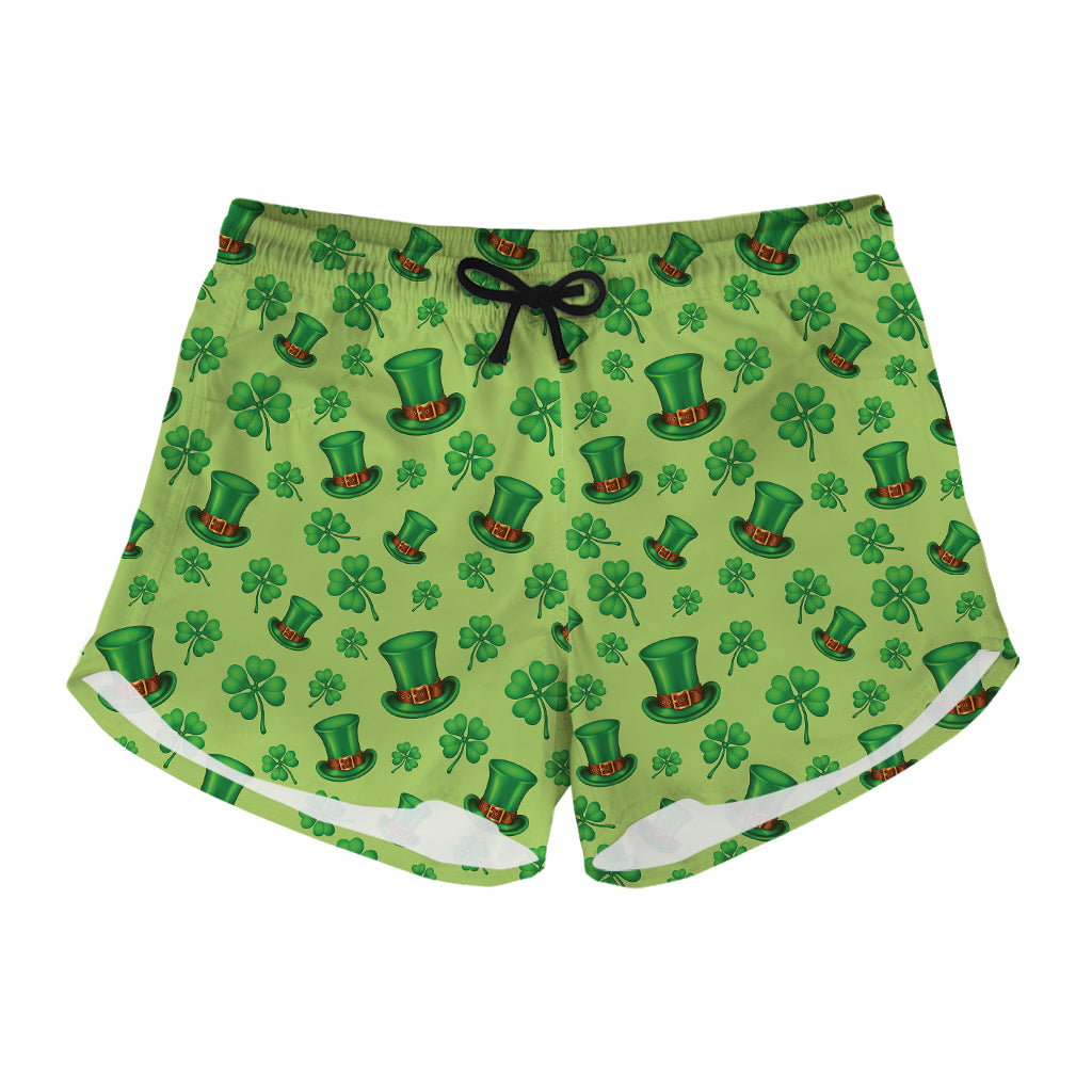 Clover And Hat St. Patrick's Day Print Women's Shorts