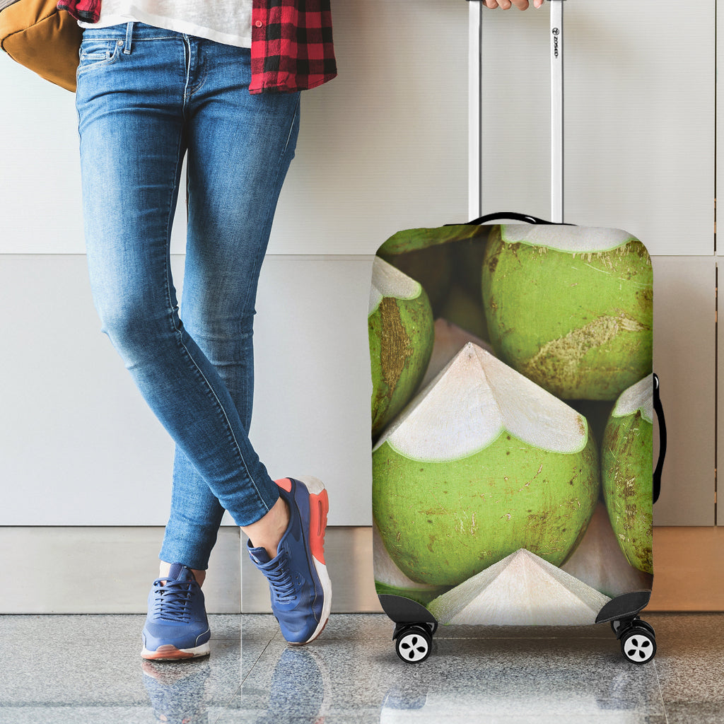 Coconut 3D Print Luggage Cover