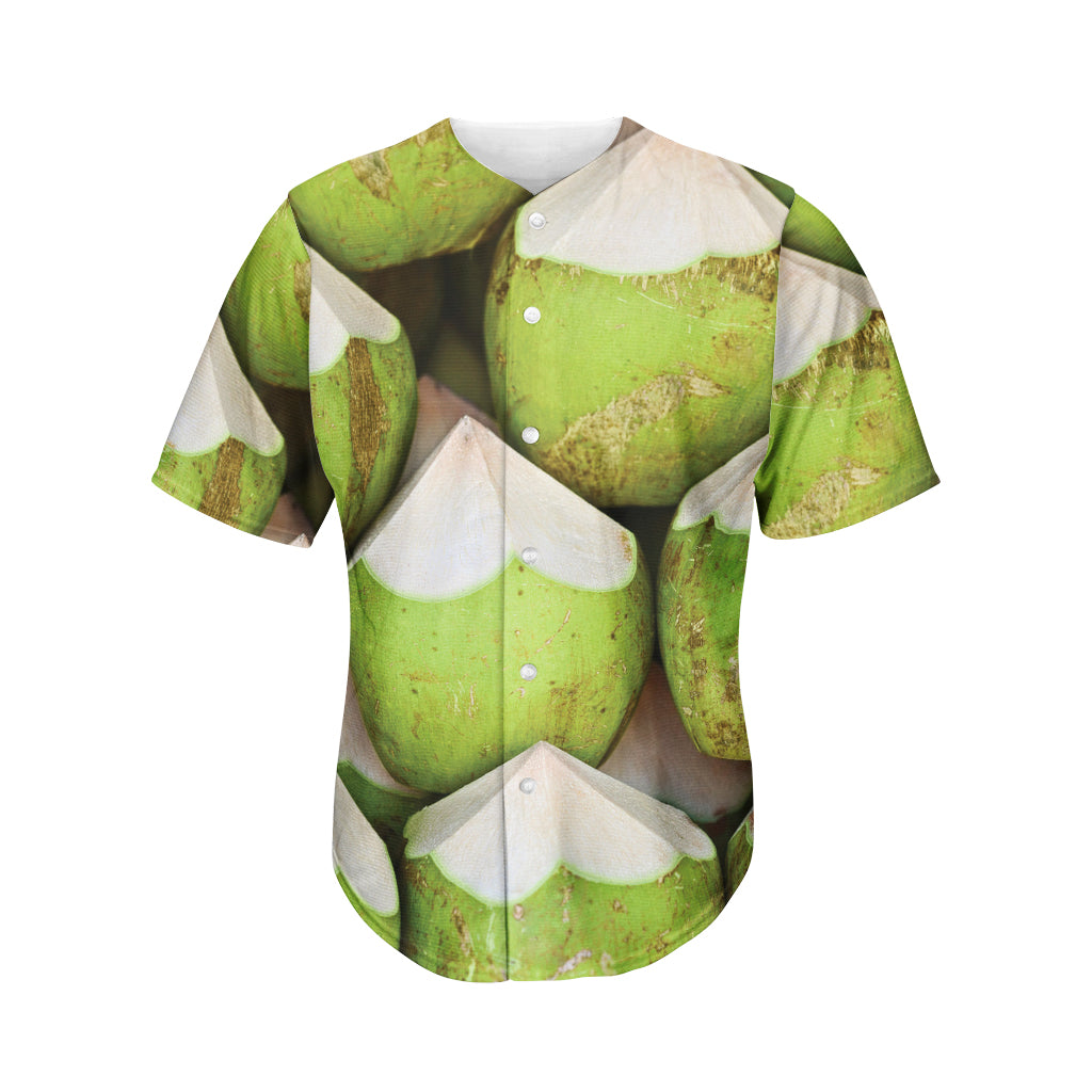 Coconut 3D Print Men's Baseball Jersey