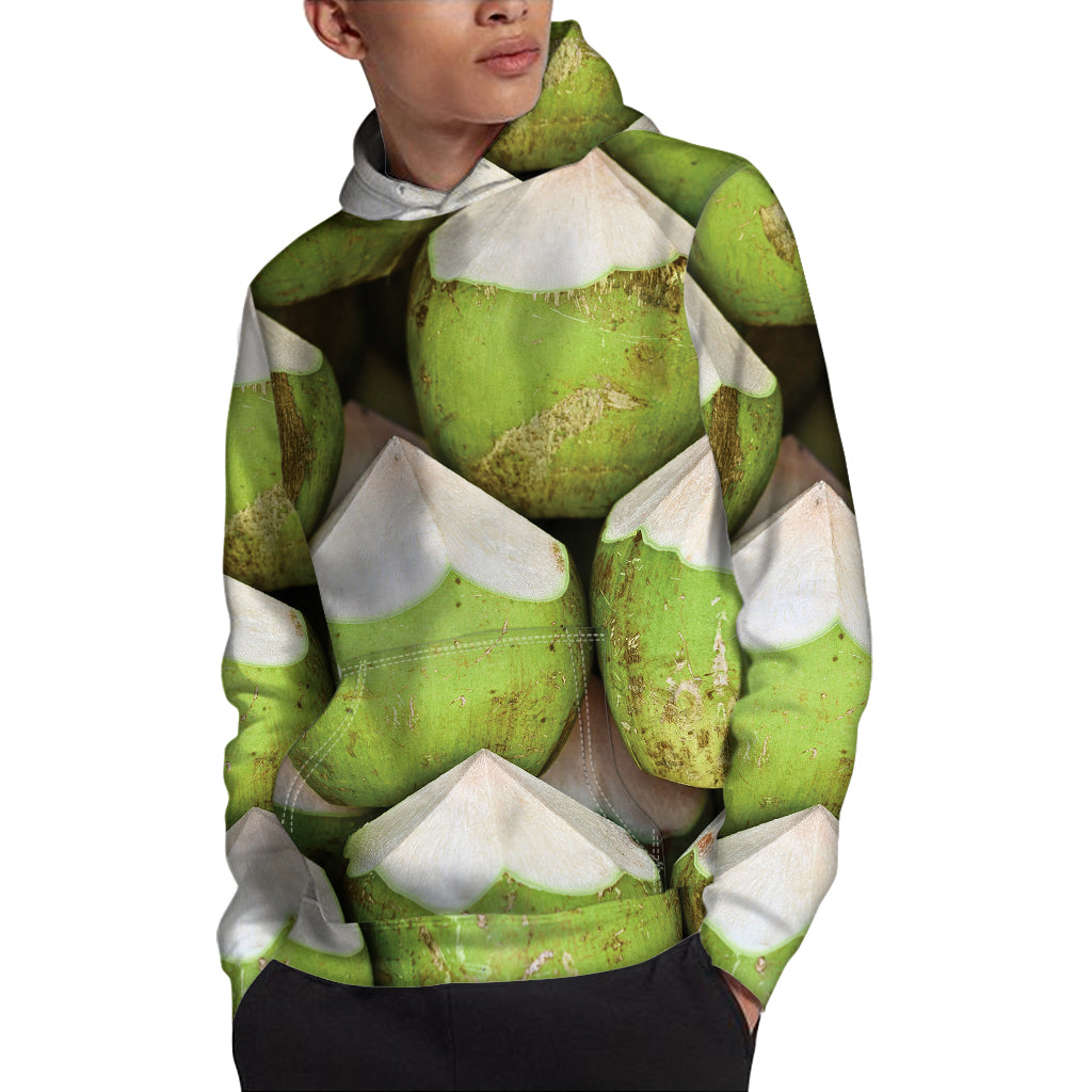 Coconut 3D Print Pullover Hoodie