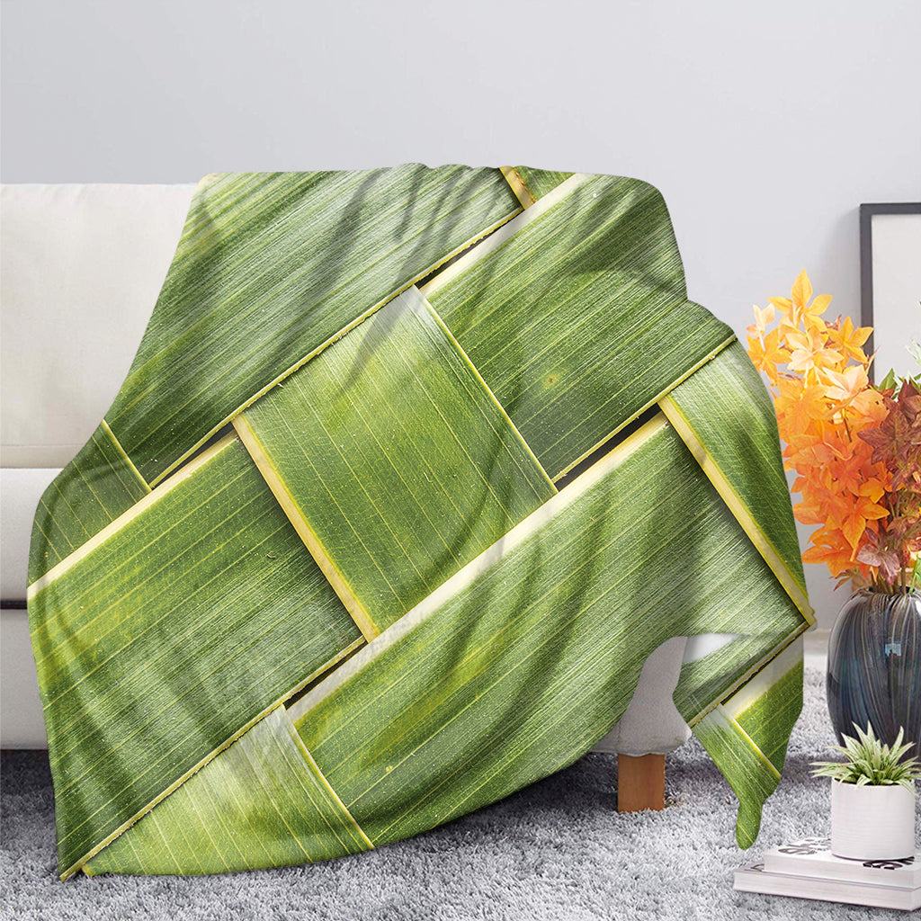 Coconut Leaf Print Blanket