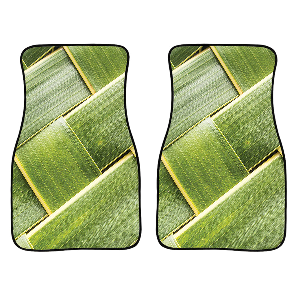 Coconut Leaf Print Front Car Floor Mats