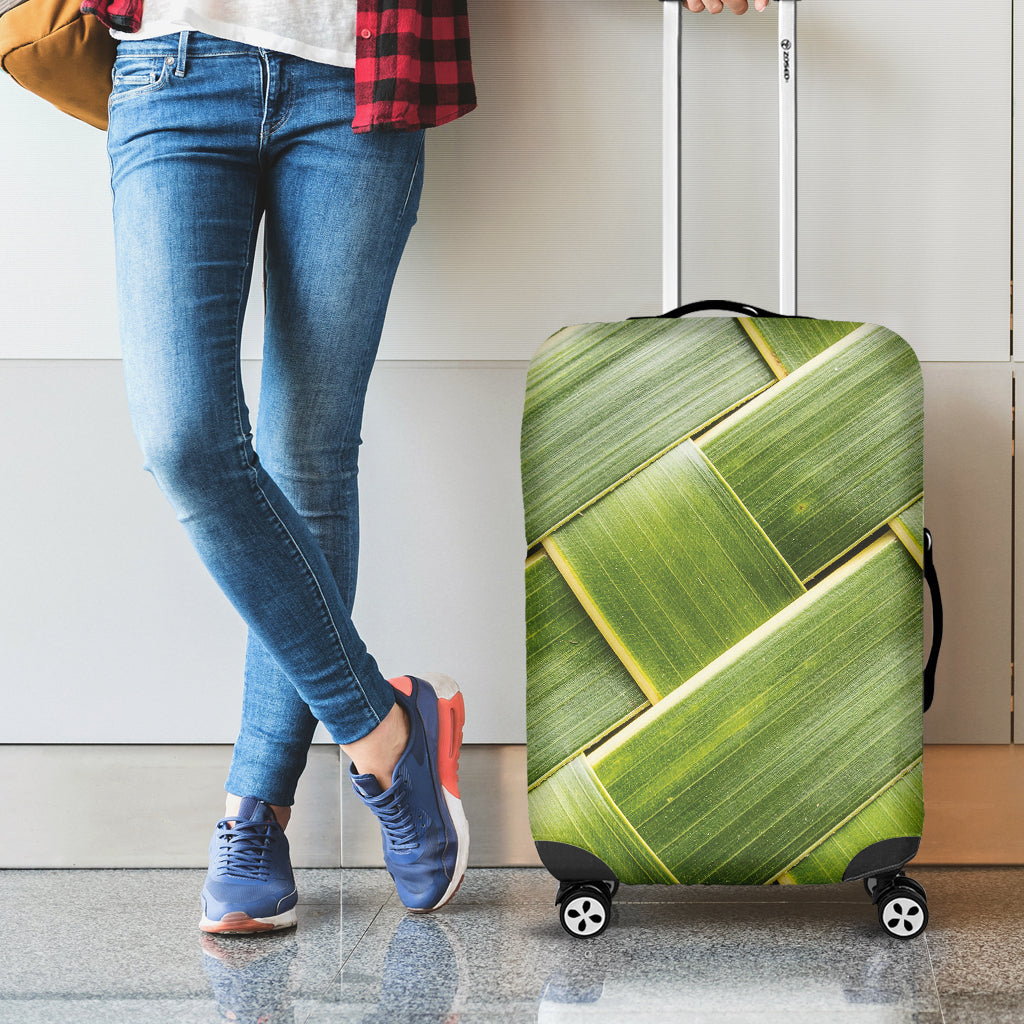 Coconut Leaf Print Luggage Cover