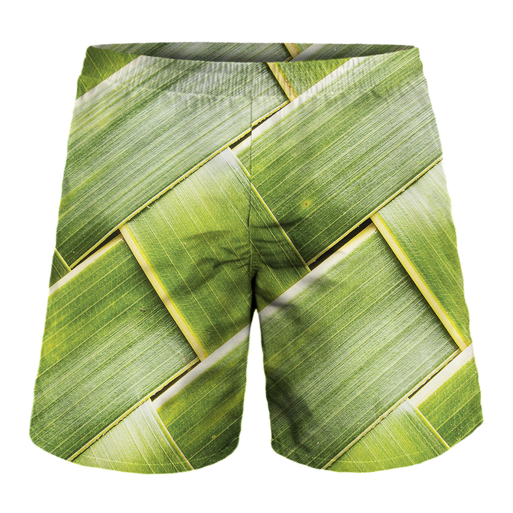 Coconut Leaf Print Men's Shorts