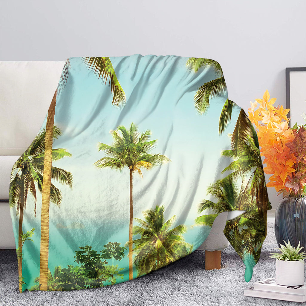 Coconut Tree Print Blanket