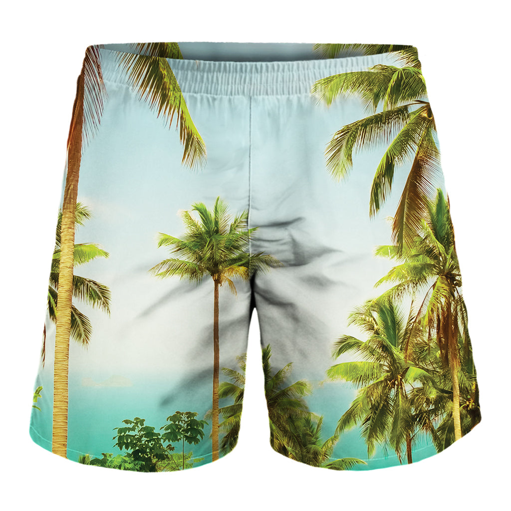 Coconut Tree Print Men's Shorts