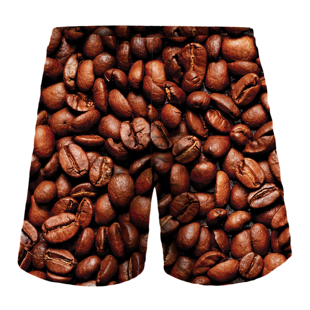 Coffee Beans Print Men's Shorts