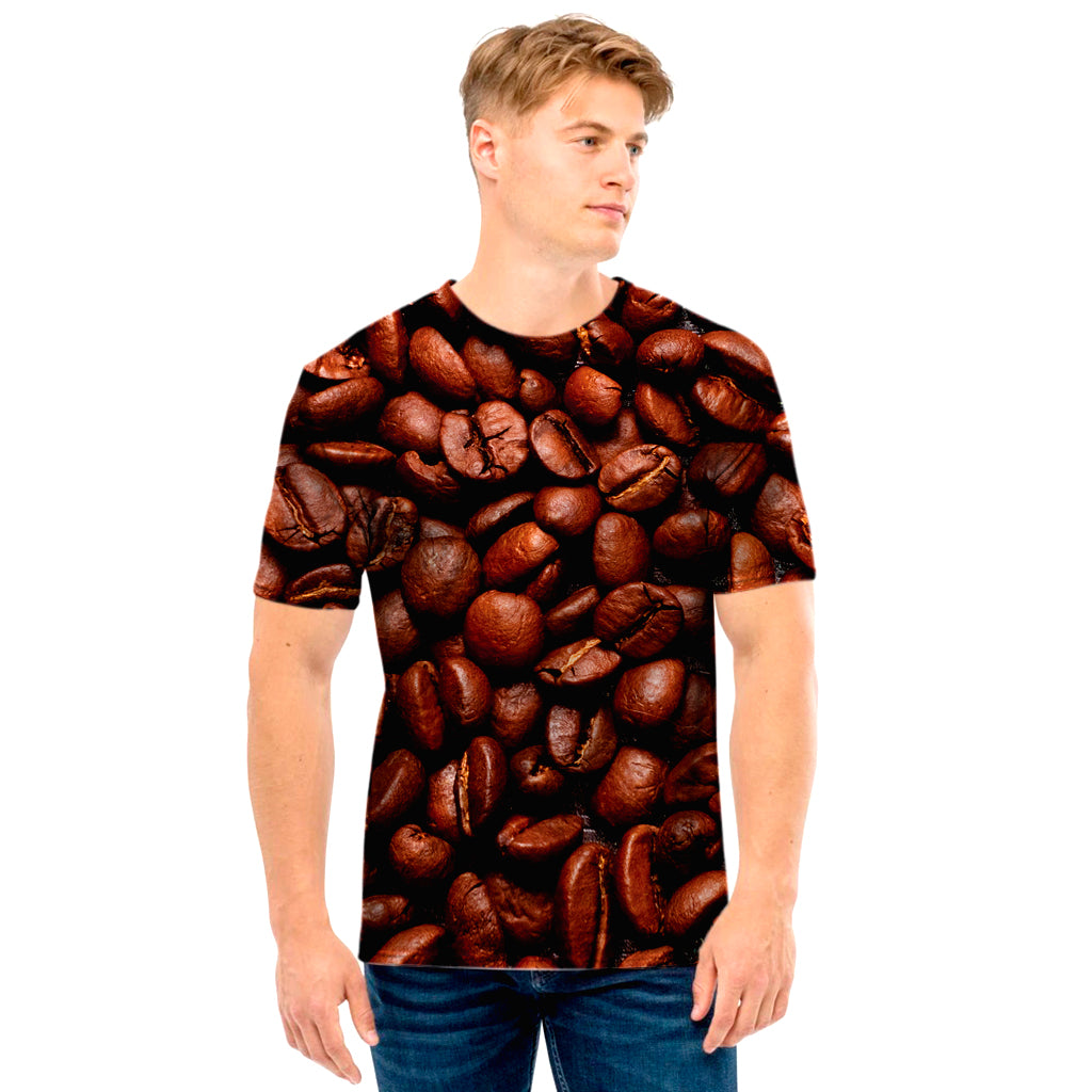 Coffee Beans Print Men's T-Shirt