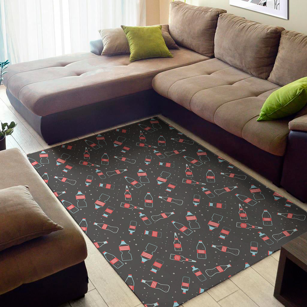 Cola Bottle Pattern Print Area Rug