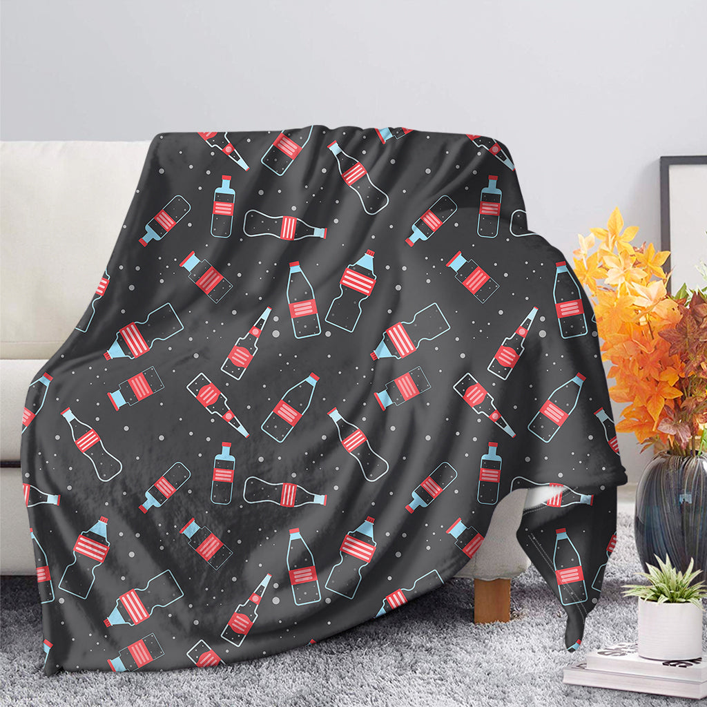 Cola Bottle Pattern Print Blanket