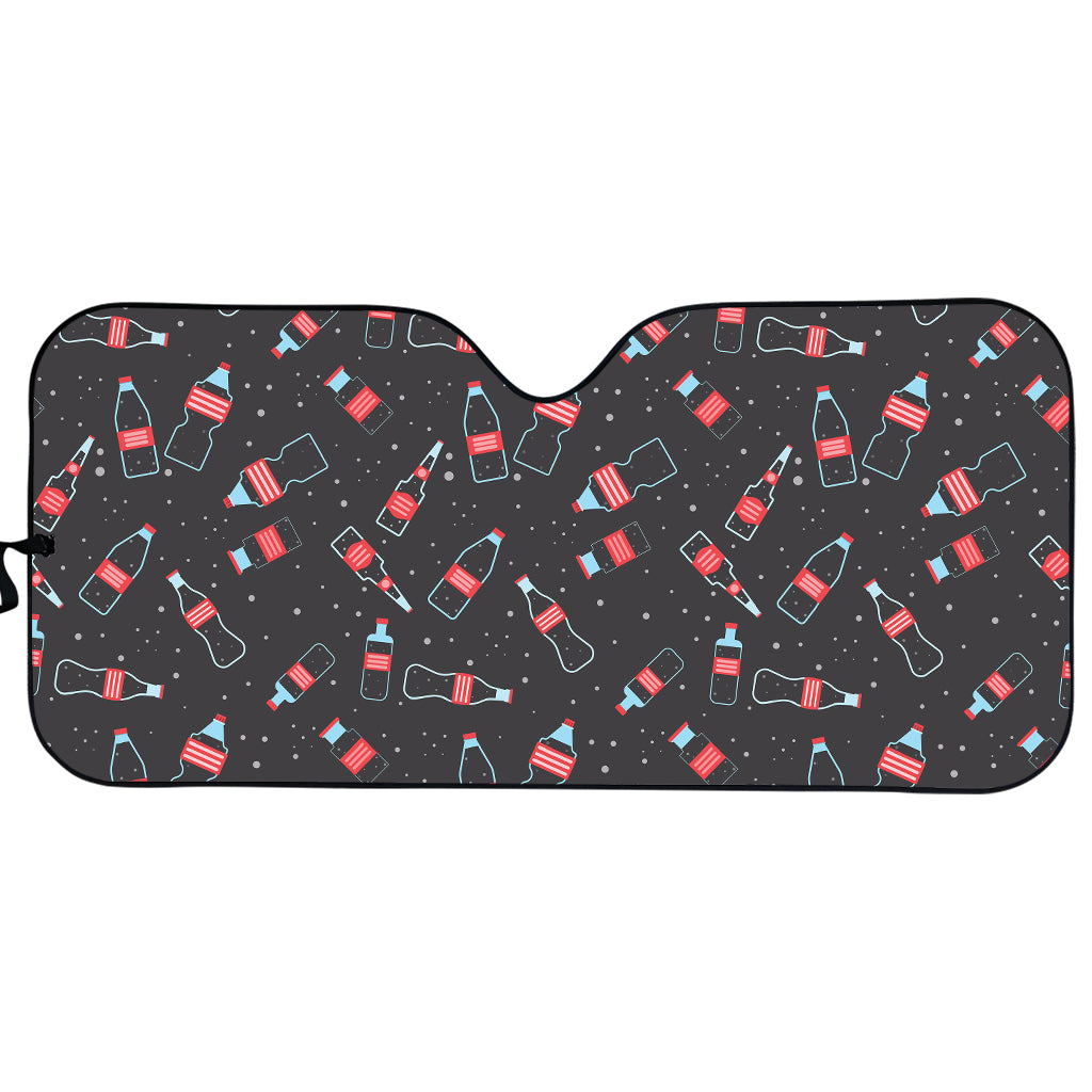 Cola Bottle Pattern Print Car Sun Shade