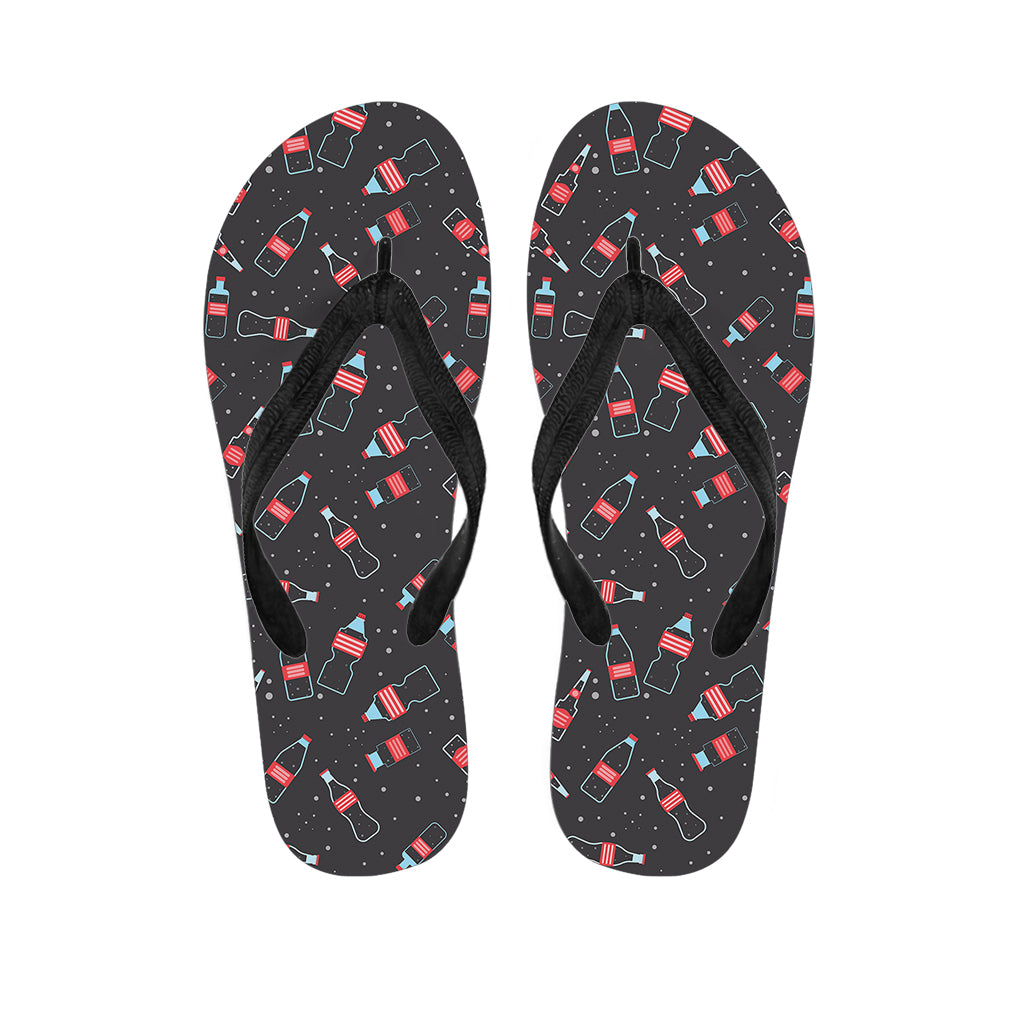 Cola Bottle Pattern Print Flip Flops