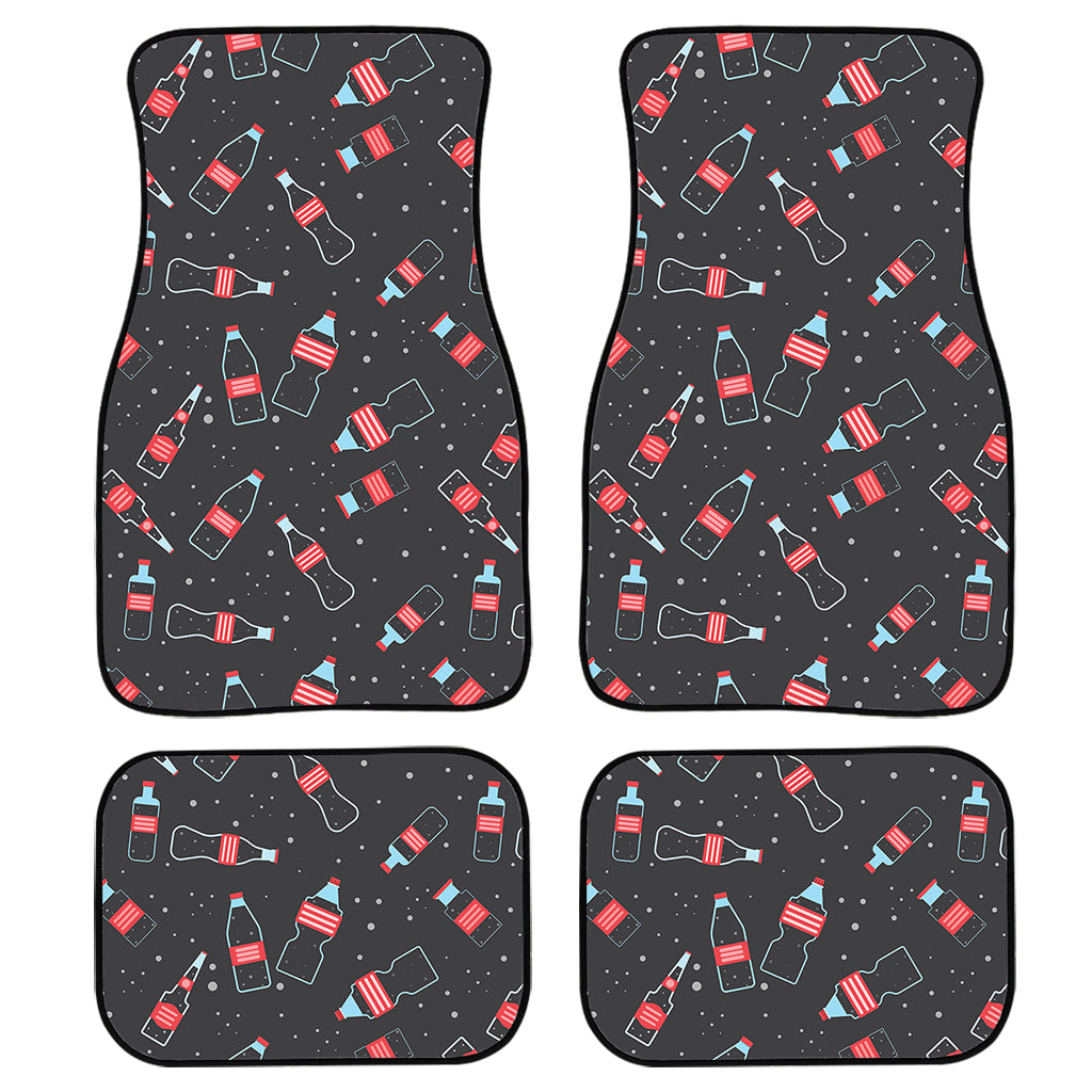 Cola Bottle Pattern Print Front and Back Car Floor Mats