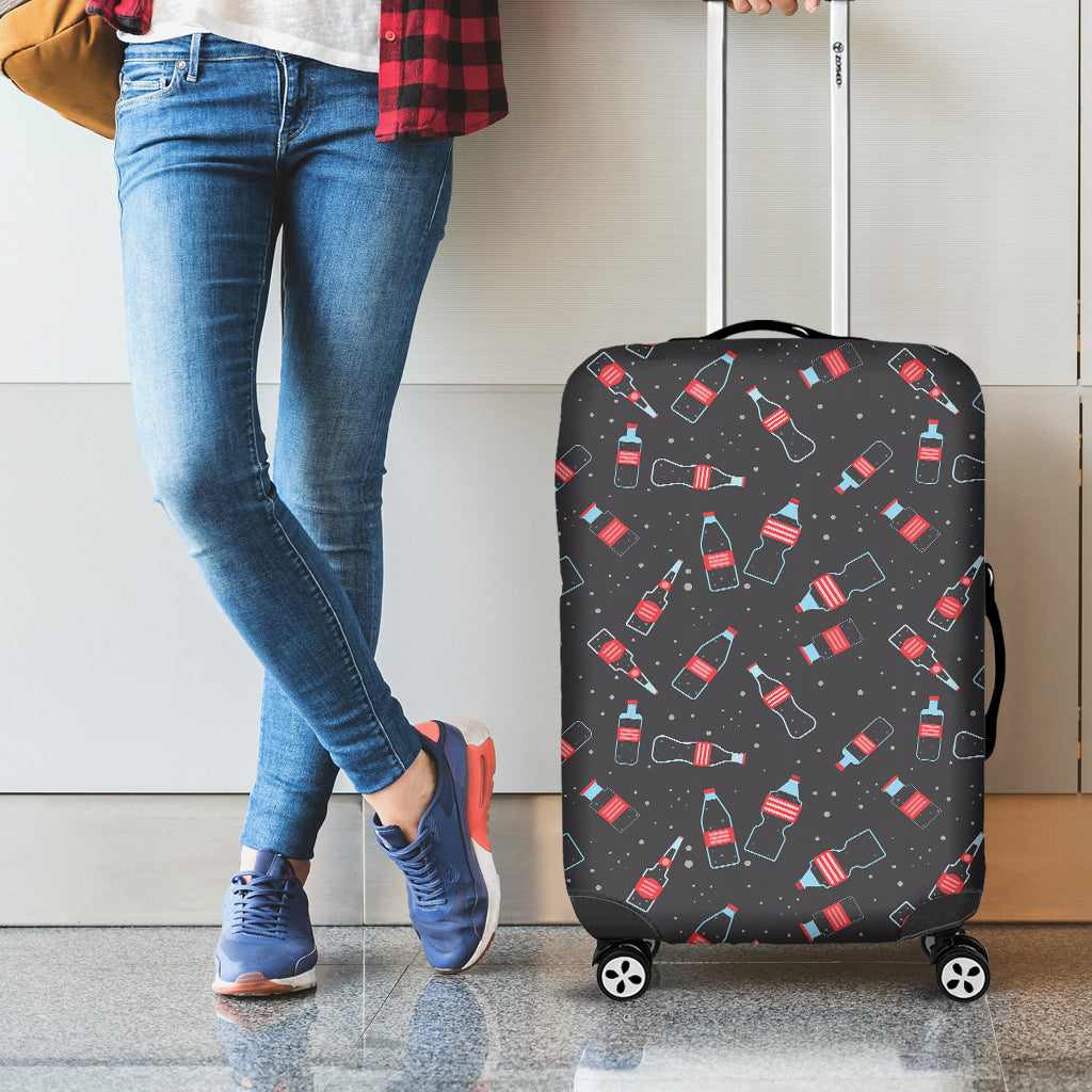 Cola Bottle Pattern Print Luggage Cover