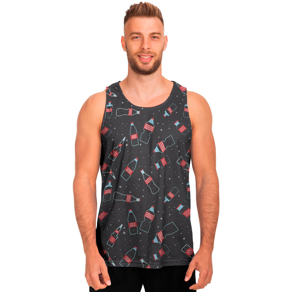 Cola Bottle Pattern Print Men's Tank Top