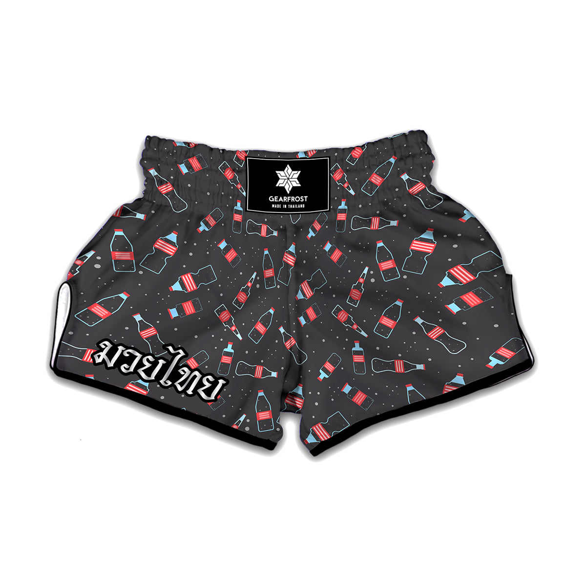 Cola Bottle Pattern Print Muay Thai Boxing Shorts