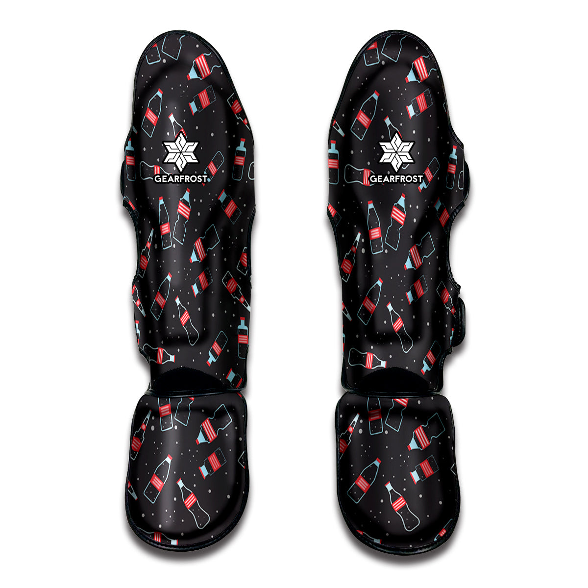 Cola Bottle Pattern Print Muay Thai Shin Guards