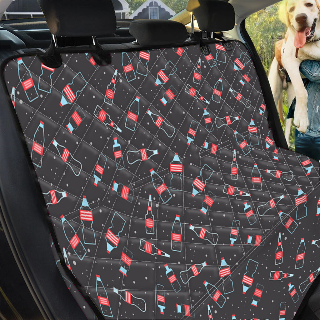 Cola Bottle Pattern Print Pet Car Back Seat Cover