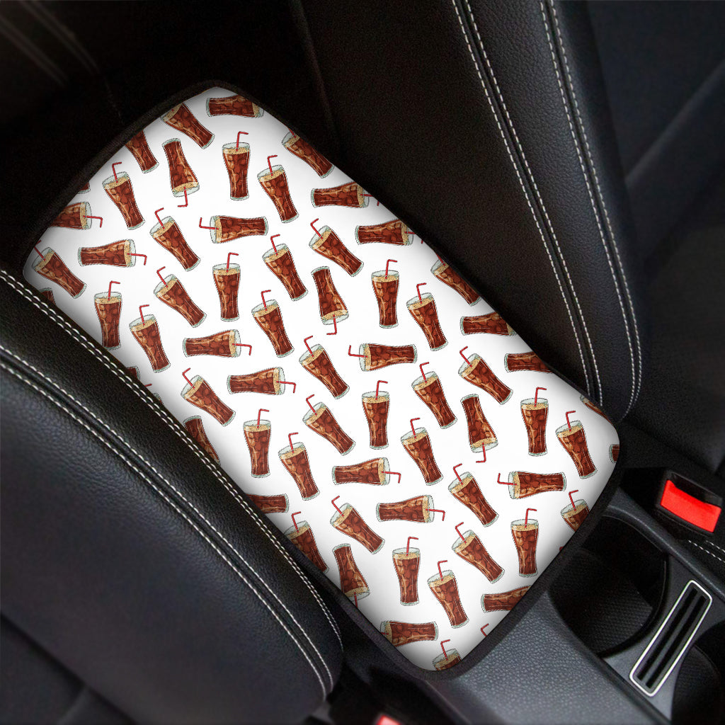 Cola Pattern Print Car Center Console Cover